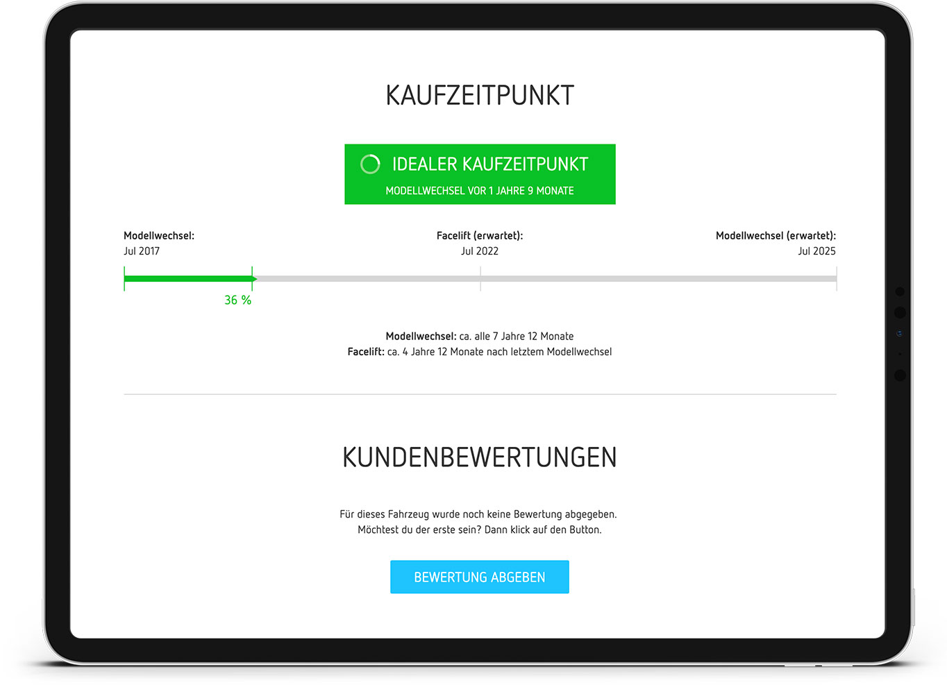 Screenshot of the motorized timeline