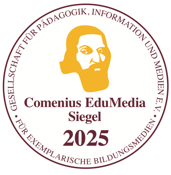 Comenius EduMedia Siegel 2025 – breed.design und Pasani Academy